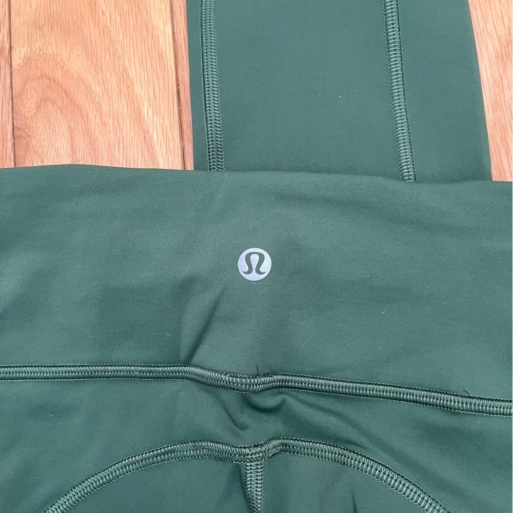 Lululemon Invigorate High Rise Tight 25" Algae Green Size 2 - Picture 4 of 6